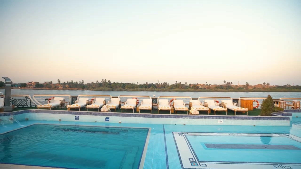 Sun deck of the Sonesta St. George I Nile Cruise Ship Nile cruise